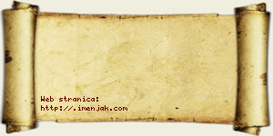 Jana Bakić vizit kartica